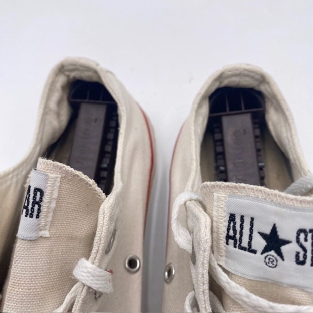 Converse Chuck Taylor All Star Sneakers Mens 10 Cream Canvas Made in USA Vintage - Picture 4 of 13